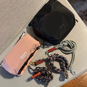 Two topologie bags & 3 straps